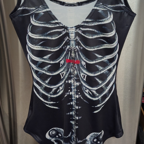 Rare BlackMilk Mechanical Skeleton Swimsuit XS - Picture 7 of 14
